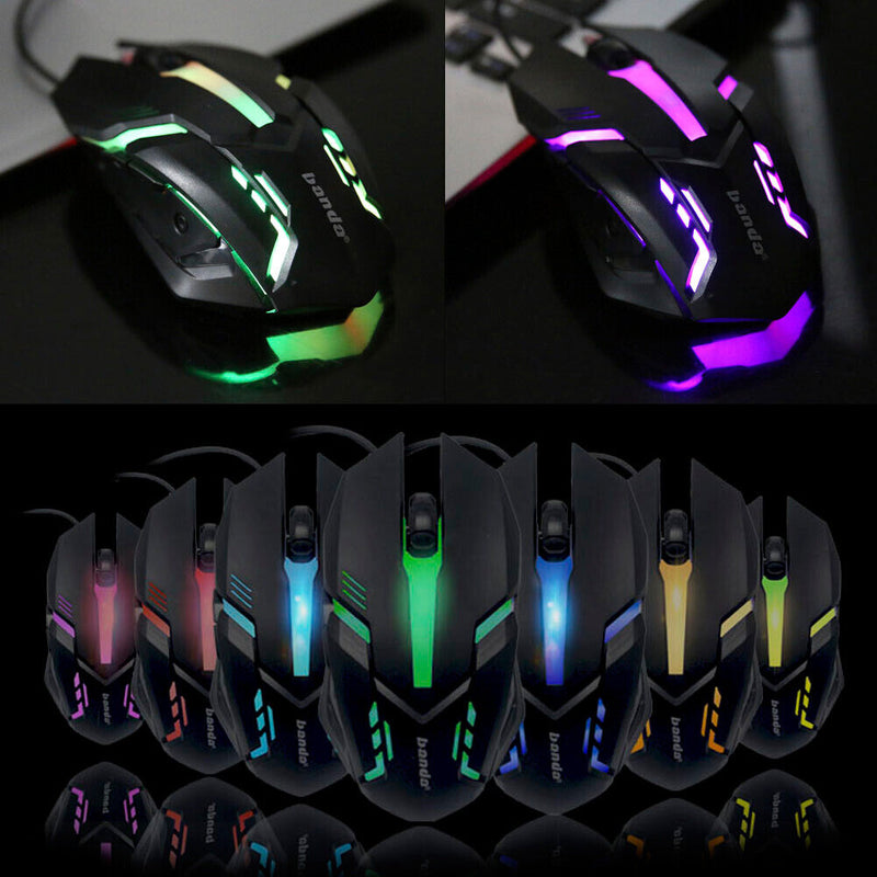 2400 DPI LED Optical 6D USB Wired Gaming Mouse Mini Game Mice For PC Laptop