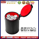PVC Leather Dice Cup Set with 5 Dices for Playing Games KTV Party Favors To