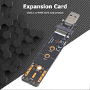 M.2 to USB Adapter M Key M2 PCIe SATA to USB 3.1 Gen 2 Type A SSD Adapter Card