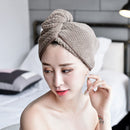 Microfiber Quick Drying Bath Towel Hair Dry Cap Women Girls Head Wrap Turban Hat