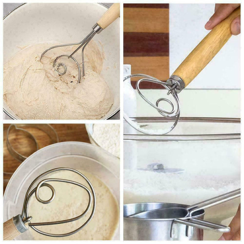 Baking Danish Dough Steel Wire Whisk Mixer Artisan M5E4 Tool Mixing O4C7