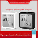 WIFI Temperature Humidity Sensor Indoor Hygrometer with LCD Display (White)