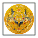 Stamped Cross Stitch Kit Flying Phoenixes Embroidery Canvas 11CT Needlework Set