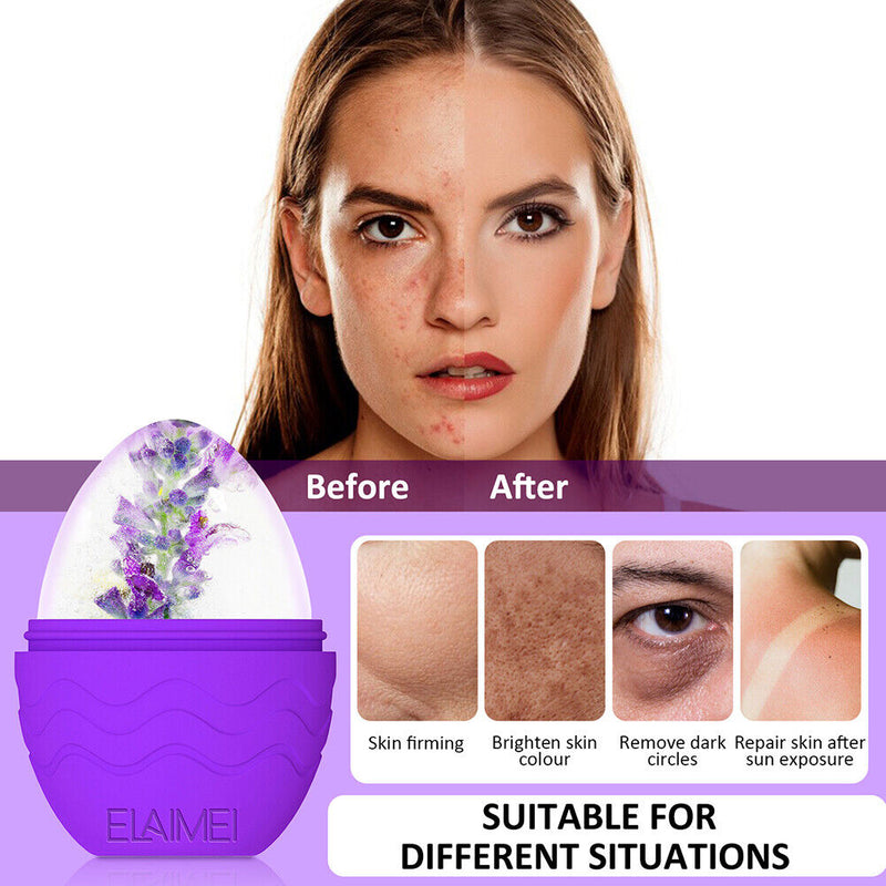 #A Skin Care Beauty Lifting Contouring Tool Silicone Ice Cube Trays Face Massage