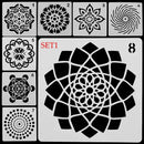 Stamp Layering Stencils Mandala Auxiliary Painting template Scrapbooking