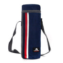 Oxford Cloth Beach Cooler Insulation Ice Pack for Outdoor (Navy Blue Striped)