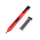 1 Carpenter Pencils with 6 Refills Scriber Marker Pen for Woodworking (A) Newly