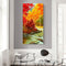 Autumn Maple Forest Oil Paint By Numbers Kits DIY Craft Coloring Home Drawing