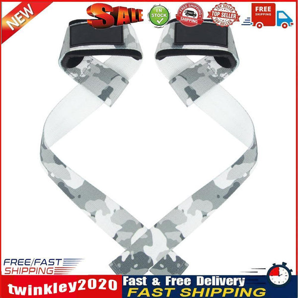 2pcs Gym Lifting Wrist Straps Anti-slip Hand Wraps for Powerlifting (Grey) Newly