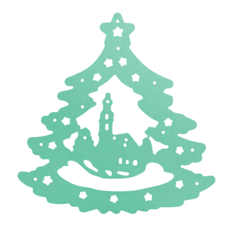 Christmas Tree Chip Lifting Tools Stencils for Scrapbooking Dying Short