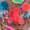 10pcs DIY Crafts Point Drill Glue Clay Diamond Painting Tool(Red)
