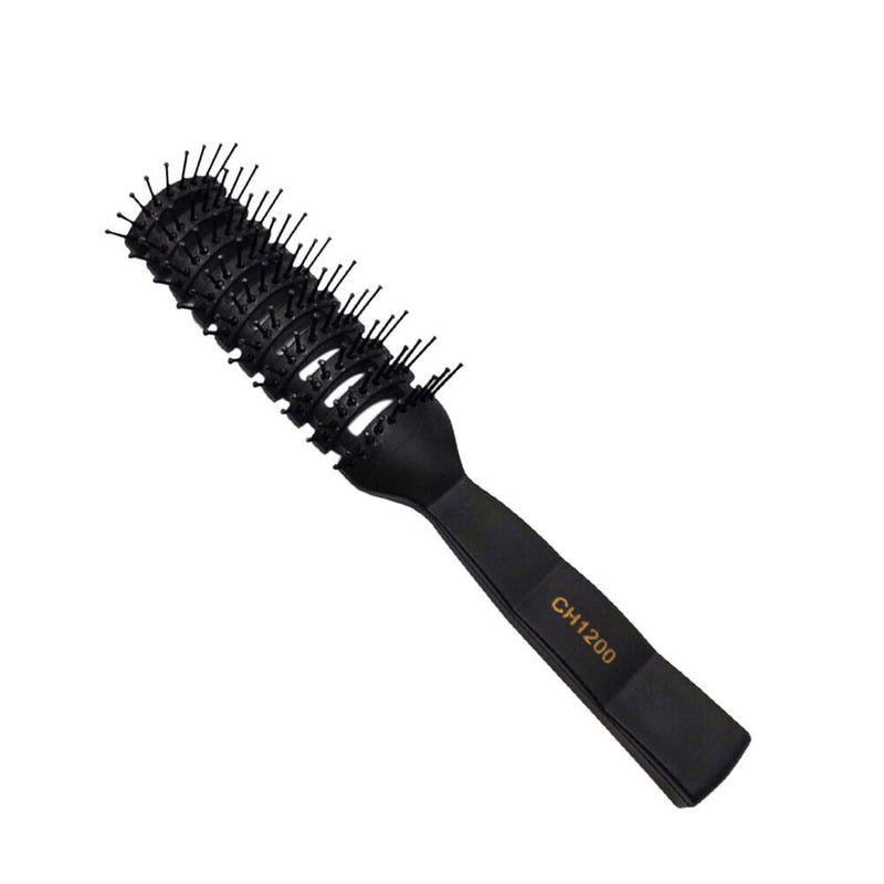 Men Ribs Comb Hair Dressing Oil Head Modeling Tools Hair Brush Inner Roll Com