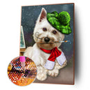 Full Round Diamond Painting 5D DIY Dog Animal Mosaic Picture Craft Home Decor