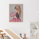 5D Diamond Painting Kit Girl Partial Special Shape Drill DIY Art (K025)