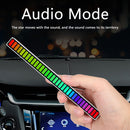 Pickup Rhythm Lights RGB Voice Control Music Light Stick Car Decor (White)