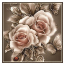 5D DIY Full Drill Diamond Painting Flower Cross Stitch Embroidery Kit (01)