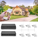 JUNERAIN 8-Port 6+2 PoE Switch Injector Power Supply over Ethernet Without Ne