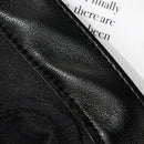 Black Color Dancing Mittens Punk Glove Driving Mittens Leather Gloves