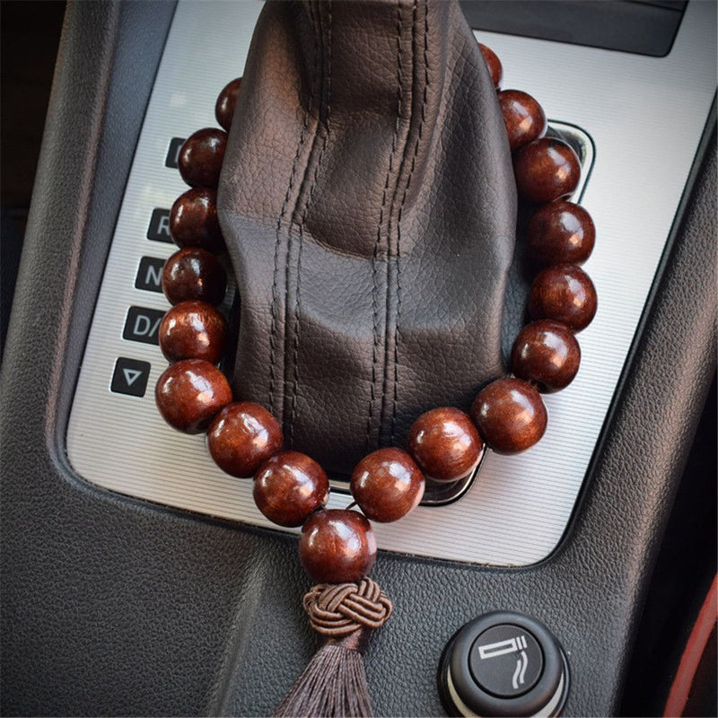 And Safety Interior Car Accessories Bead Pendant Hanging Ornament Wood For Car