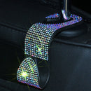 Car Back Seat Hook Bling Rhinestones Crystal Handbag Auto Headrest Hanger H