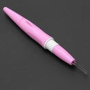 Needle Felting Handle Holder with 3 Needles Wool Embroidery DIY Tool(Pink)