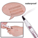 Waterproof Long Lasting Sketch Drawing Tattoo Liquid Eyebrow Pencil(Grey) Newly
