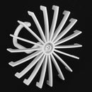 18 Hooks Necktie Scarf Belt Hanger Organizer Clothing Holder Rack(White)