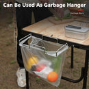 Outdoor Camping Table Folding Rack Camping Garbage Storage Rack Hanging Bag