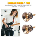 2x Guitar Pegs for Acoustic Electric Bass Ukulele Guitar Strap Buckle Lock Pi