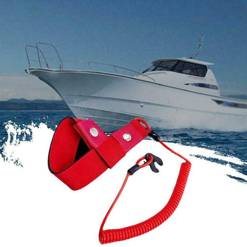 Boat Kill Engine Stop Switch Safety Lanyard Emergency Switch Flame Flameout A8F7