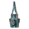 Oxford Cloth Leaf Wool Crochet Hooks Storage Bag Thread Yarn Tote (Blue) Newly