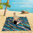 #A Multifunctional Folding Beach Blanket Practical Outdoor Camping Mat Supplies