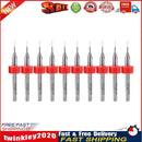 10pcs Circuit Board PCB Drill Bits Tungsten Steel Twist Drill Bits (0.2mm) Newly