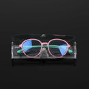 Transparent Women Portable Glasses Box Plastic Glasses Holder Eyeglasses Case