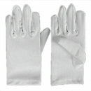 1Pair Kid Gloves White Short Satin Feel Hold Flower For 3-10 & H0V5 I0P0 X4M1