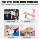 Knitted Sports Compression Wrist Guard Brace Wrist Support Band (Navy Blue)