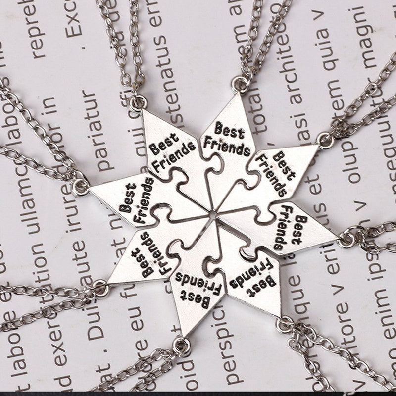 Star Choker Stitching Best Friend Necklace Puzzle Piece Bff Friendship Necklace