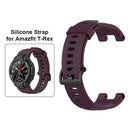 Silicone Watch Strap for Huami Amazfit T-Rex Pro/Amazfit T-Rex (Purple) Newly