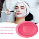 Foldable Washing Bowls Combination Set Makeup Eggs Brushes Cleaning Storage K