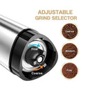 Stainless Steel Coffee Bean Mill Adjustable Knob Setting Manual Coffee Grinder