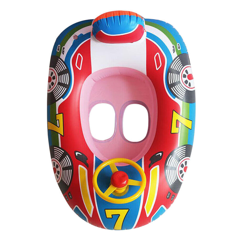 PVC Floating Swimming Rings Cute Inflatable Swim Circle for Kids (Red) Newly