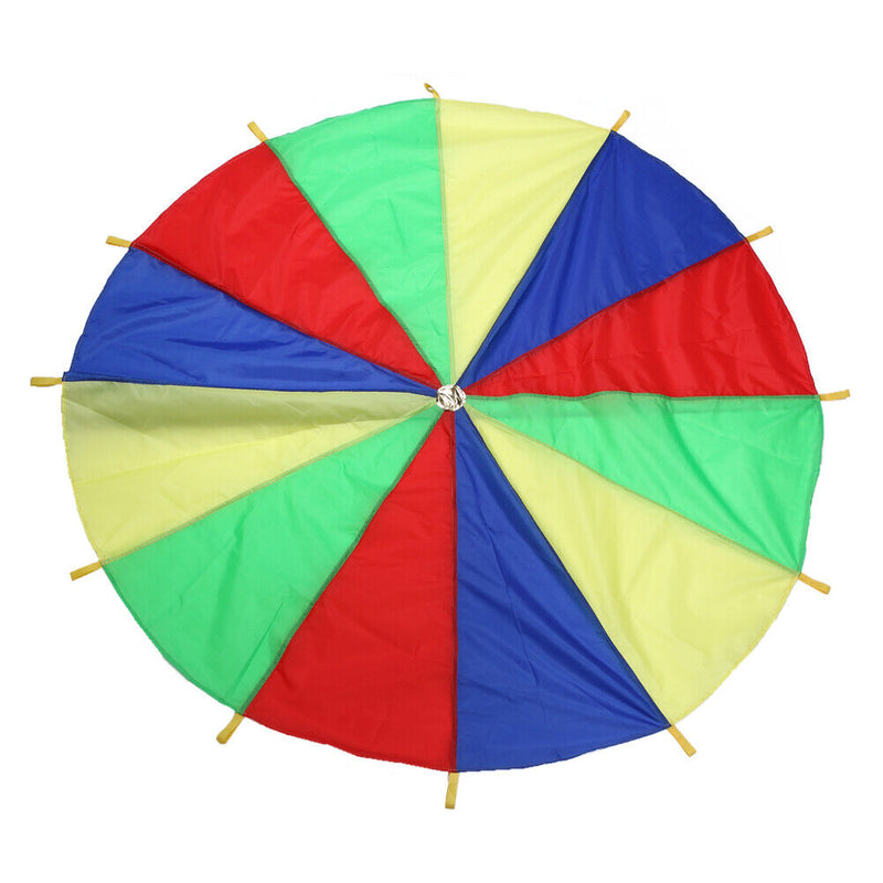 2M 8Handles Kids Kid Game Rainbow Parachute Outdoor Game Exercise Sport Sp