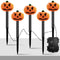 5Stk Solar-Kürbis-Laternen-Lampen-Bodenlicht Wasserdichte Halloween-Außen Dekor.