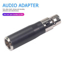 Mini XLR 3 Pin Male to Mini XLR 4 Pin Female Audio Metal Connector Adapter