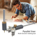 Multi-function Parallel Circle Line Marking Gauge Carpenter Woodworking Scriber