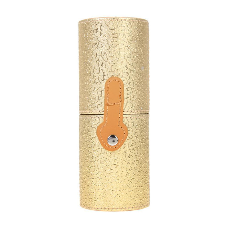 Leather Cosmetic Case Storage Makeup Bags Organizer Brush Tube Holder Cup Newly