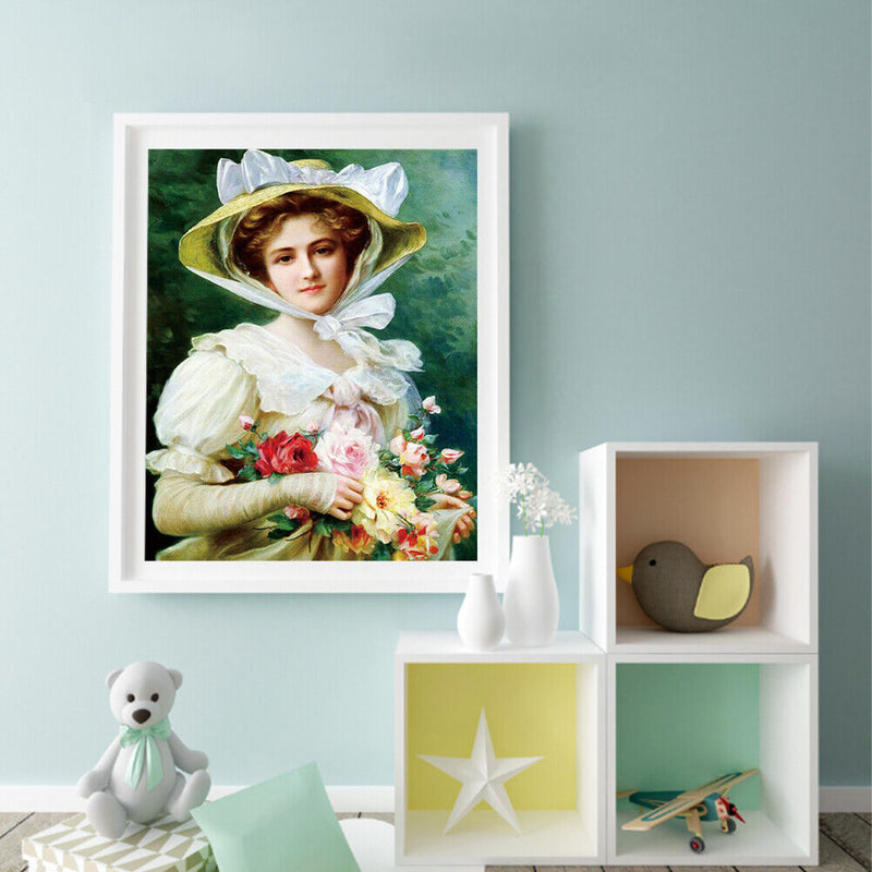 Noblewoman Oil Paint By Numbers Kit DIY Drawing Picture for Adults Home Decor