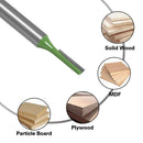 6mm Shank Wood End Mill Single Double Flute Straight Router Bit for Woodworking