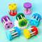 Baby Wooden Rattle Kids Early Education Cartoon Music Toys Infant Handbell Newly