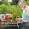 14 Stainless Steel BBQ Rib Shelf Non-Stick Barbecue Chicken Wing Leg Rack Slot